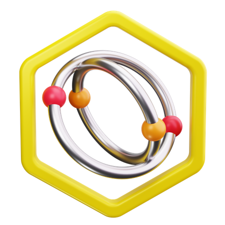 Atomic Model  3D Icon