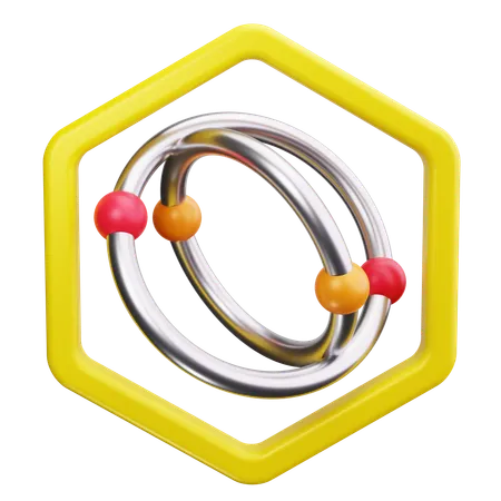 Atomic Model  3D Icon