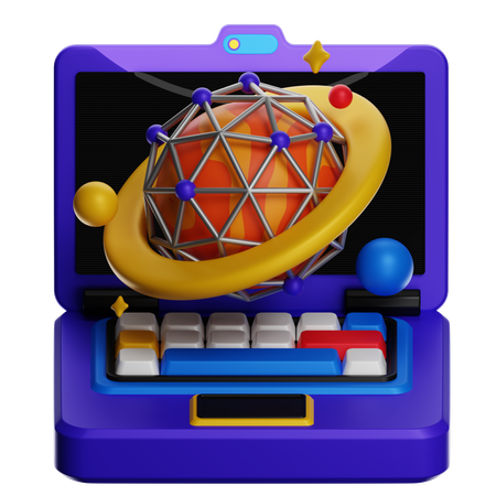 Atomic Model  3D Icon