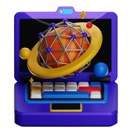 Atomic Model  3D Icon