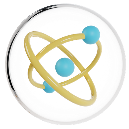 Atomic Model  3D Icon