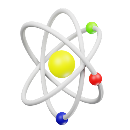 Atomic Model  3D Icon