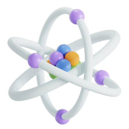 Atomic reaction  3D Icon