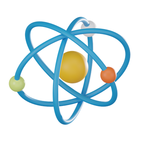 Atomic structure  3D Icon