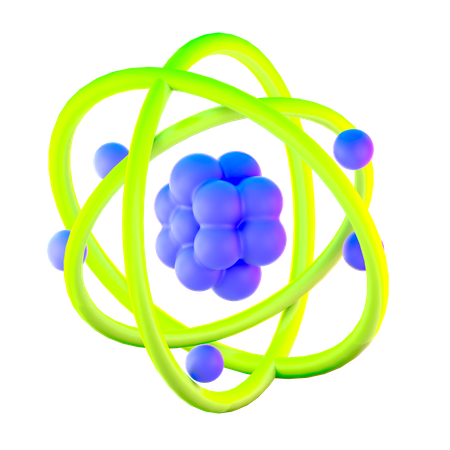Atomic Structure  3D Icon