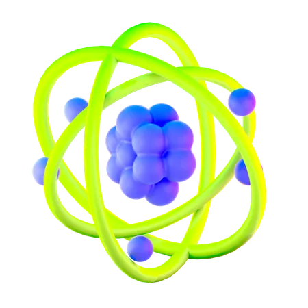 Atomic Structure  3D Icon