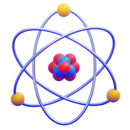 Atomic Structure  3D Icon