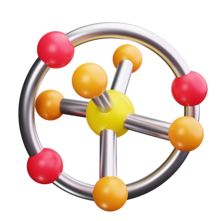 Atomic Structure  3D Icon