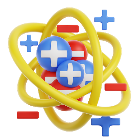 Atomic Structure  3D Icon