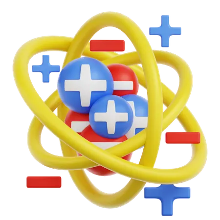 Atomic Structure  3D Icon