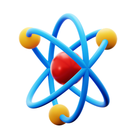 Atomic Structure  3D Icon