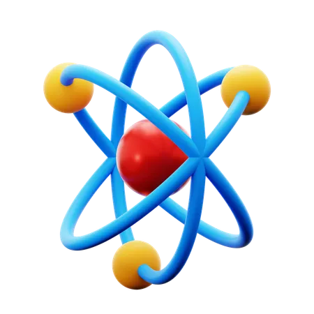 Atomic Structure  3D Icon