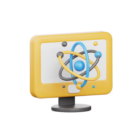 Atomic Structure  3D Icon