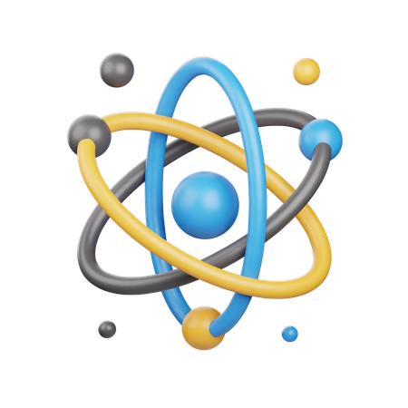 Atomic Structure  3D Icon