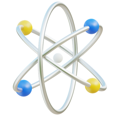 Atomic Structure  3D Icon