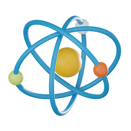 Atomic structure  3D Icon