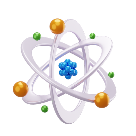 Atomic structure  3D Icon