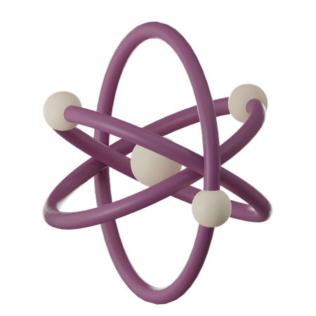 Atomic Structure  3D Icon