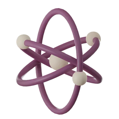 Atomic Structure  3D Icon