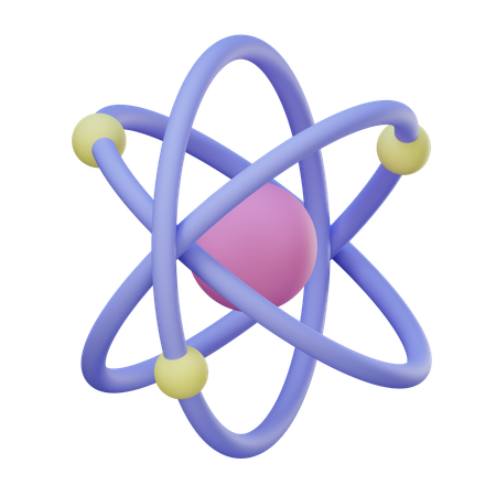 Atomic Structure  3D Icon