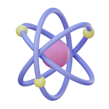 Atomic Structure  3D Icon