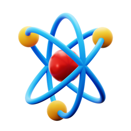 Atomic Structure  3D Icon