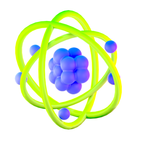 Atomic Structure  3D Icon