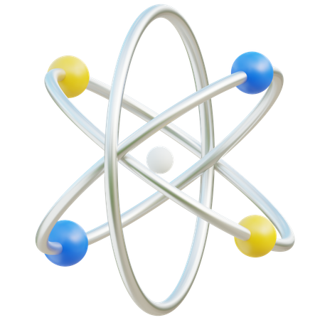 Atomic Structure  3D Icon