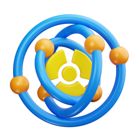 Atommodell  3D Icon