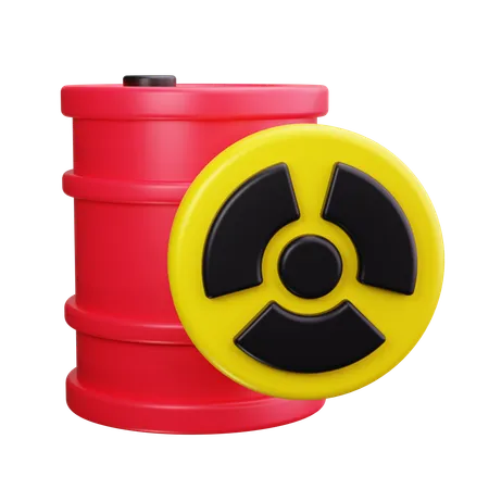 Behälter für Atommüll  3D Icon