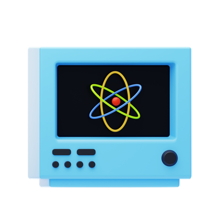 Átomo en línea  3D Icon