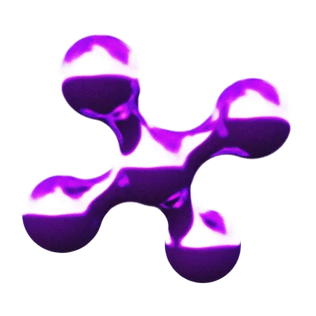 Forma abstracta del átomo  3D Icon