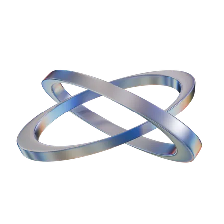 Forma abstracta del átomo  3D Icon
