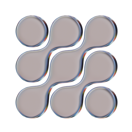 Forma abstrata de átomo  3D Icon
