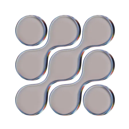 Forma abstrata de átomo  3D Icon