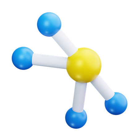 Atomstruktur  3D Icon