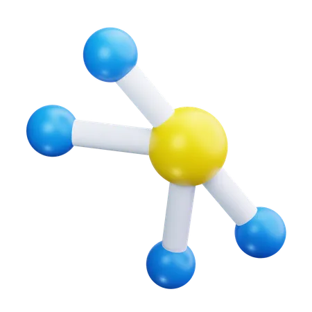 Atomstruktur  3D Icon