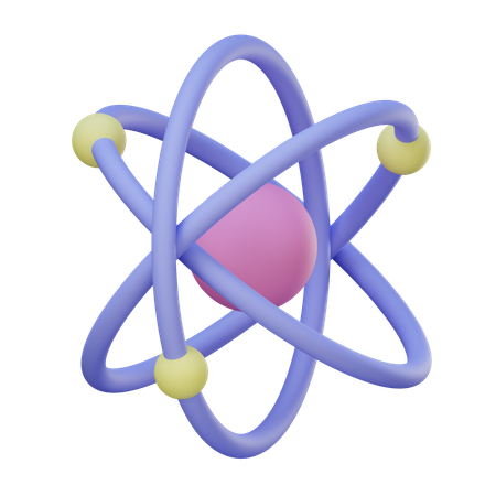 Atomare Struktur  3D Icon