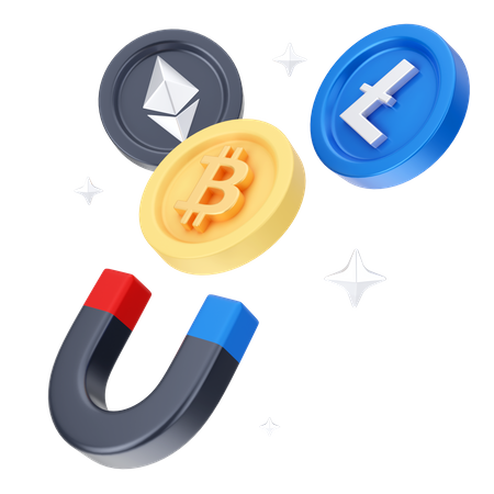 Atração criptográfica  3D Icon