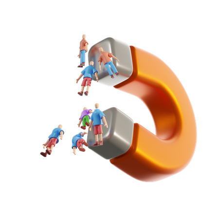 Atração de clientes  3D Icon