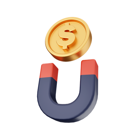 Atração de dinheiro  3D Icon