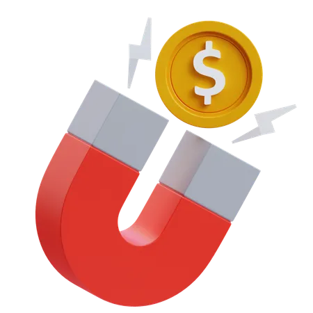 Atração de dinheiro  3D Icon
