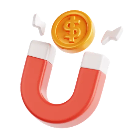 Atração de dinheiro  3D Icon