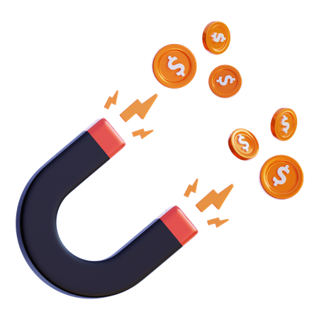 Atração financeira  3D Icon