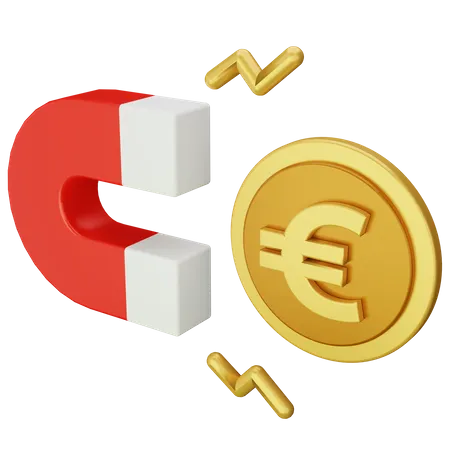 Atracción de dinero  3D Icon