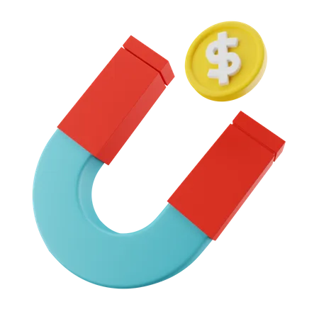 Atracting Money  3D Icon