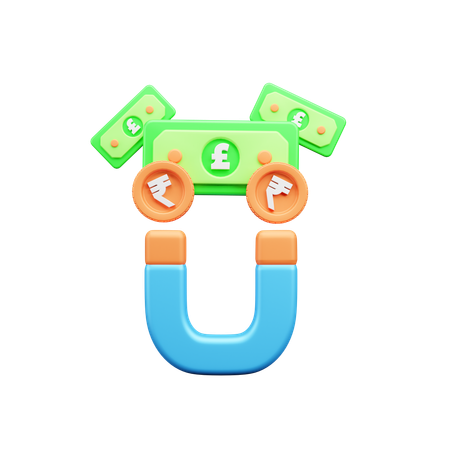 Atraer dinero  3D Icon