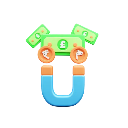 Atraer dinero  3D Icon