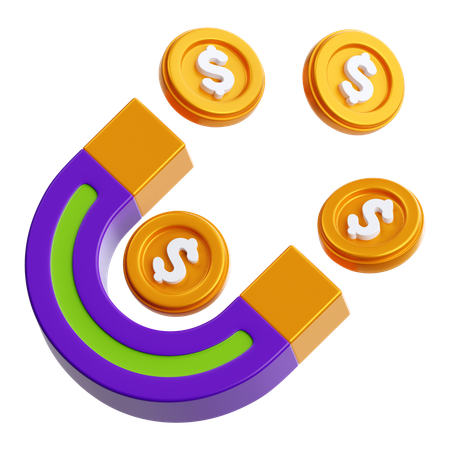 Atraer dinero  3D Icon