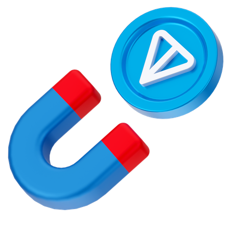 Atraer moneda de tonelada  3D Icon